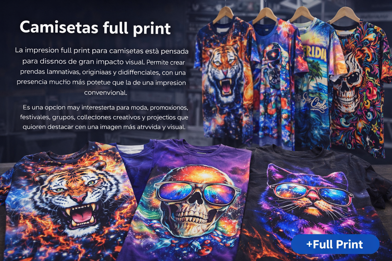 Camisetas full print